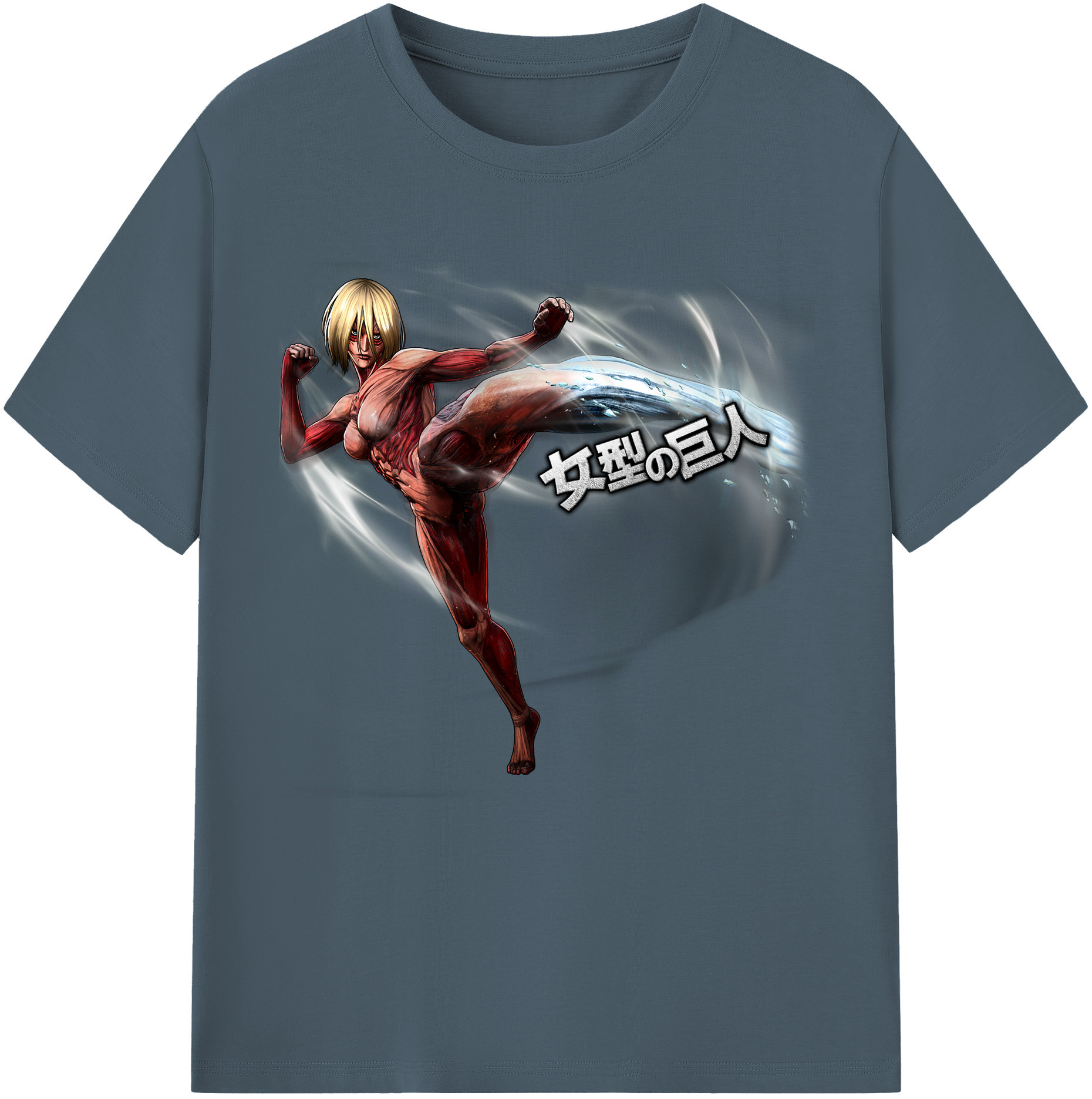 （画像用） 進撃の巨人 Attack on Titan 綿100％半袖Tシャツ（フロントプリント）